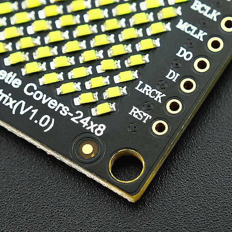 FireBeetle Covers - 24×8 LED Matrix (Yellow) - The Pi Hut