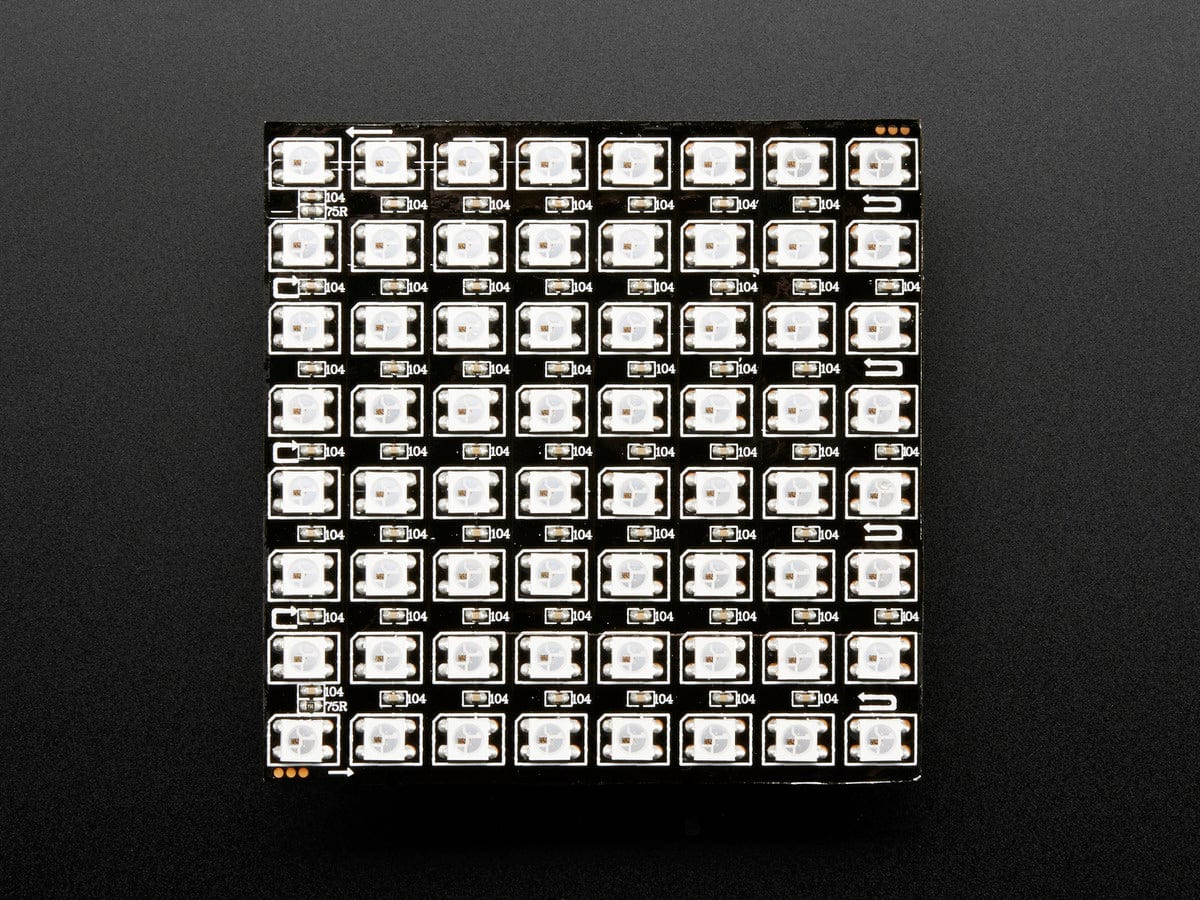 Flexible 8x8 NeoPixel RGB LED Matrix - The Pi Hut