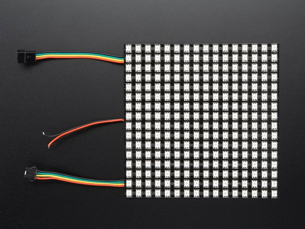 Flexible Adafruit DotStar Matrix 16x16 - 256 RGB LED Pixels - The Pi Hut