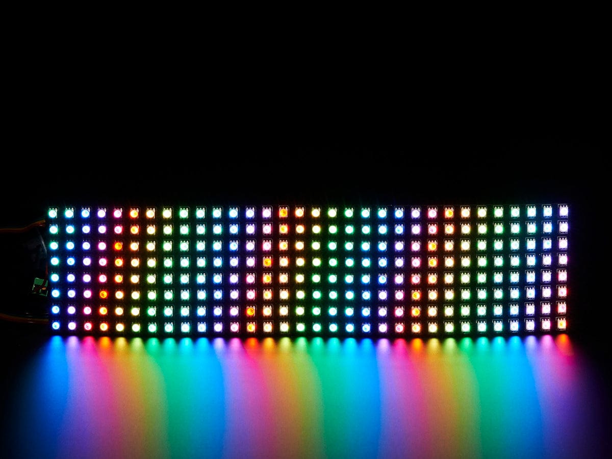 Flexible Adafruit DotStar Matrix 8x32 - 256 RGB LED Pixels - The Pi Hut