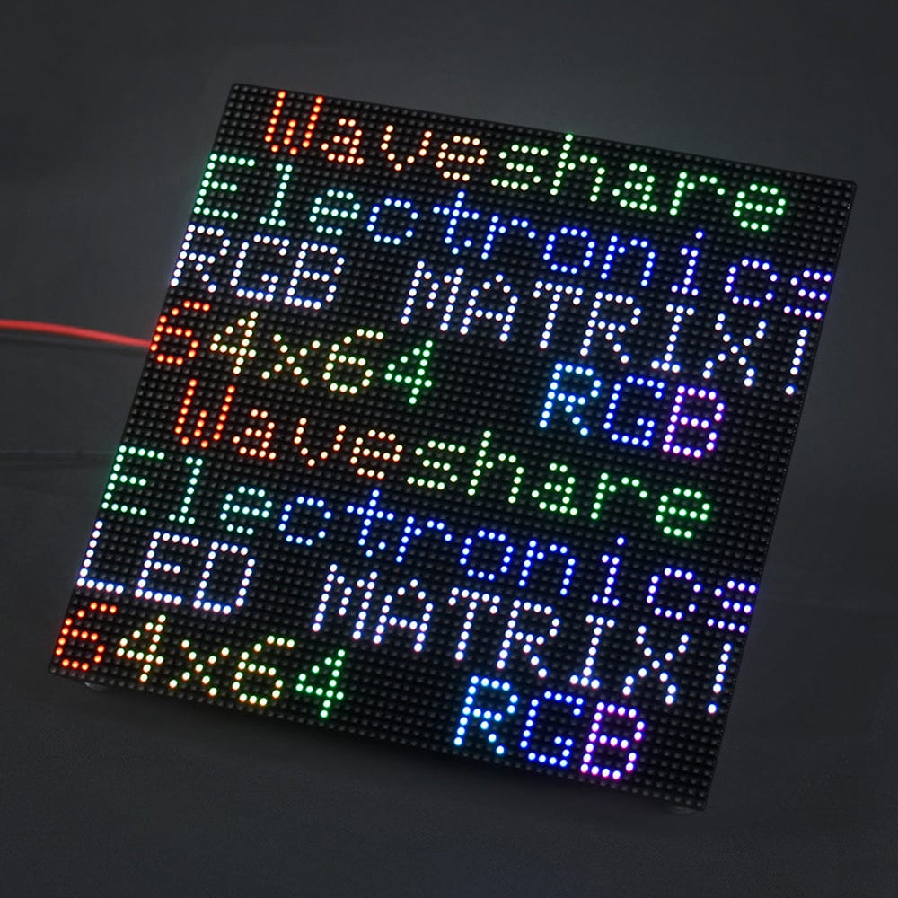 Flexible RGB Full-Colour LED Matrix Panel - 3mm Pitch, 64x64 Pixels - The Pi Hut