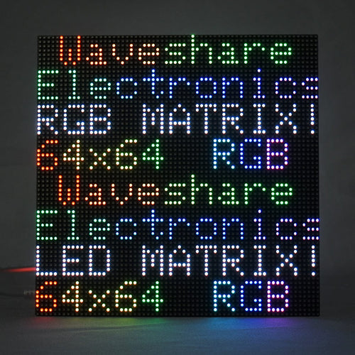 Flexible RGB Full-Colour LED Matrix Panel - 3mm Pitch, 64x64 Pixels ...