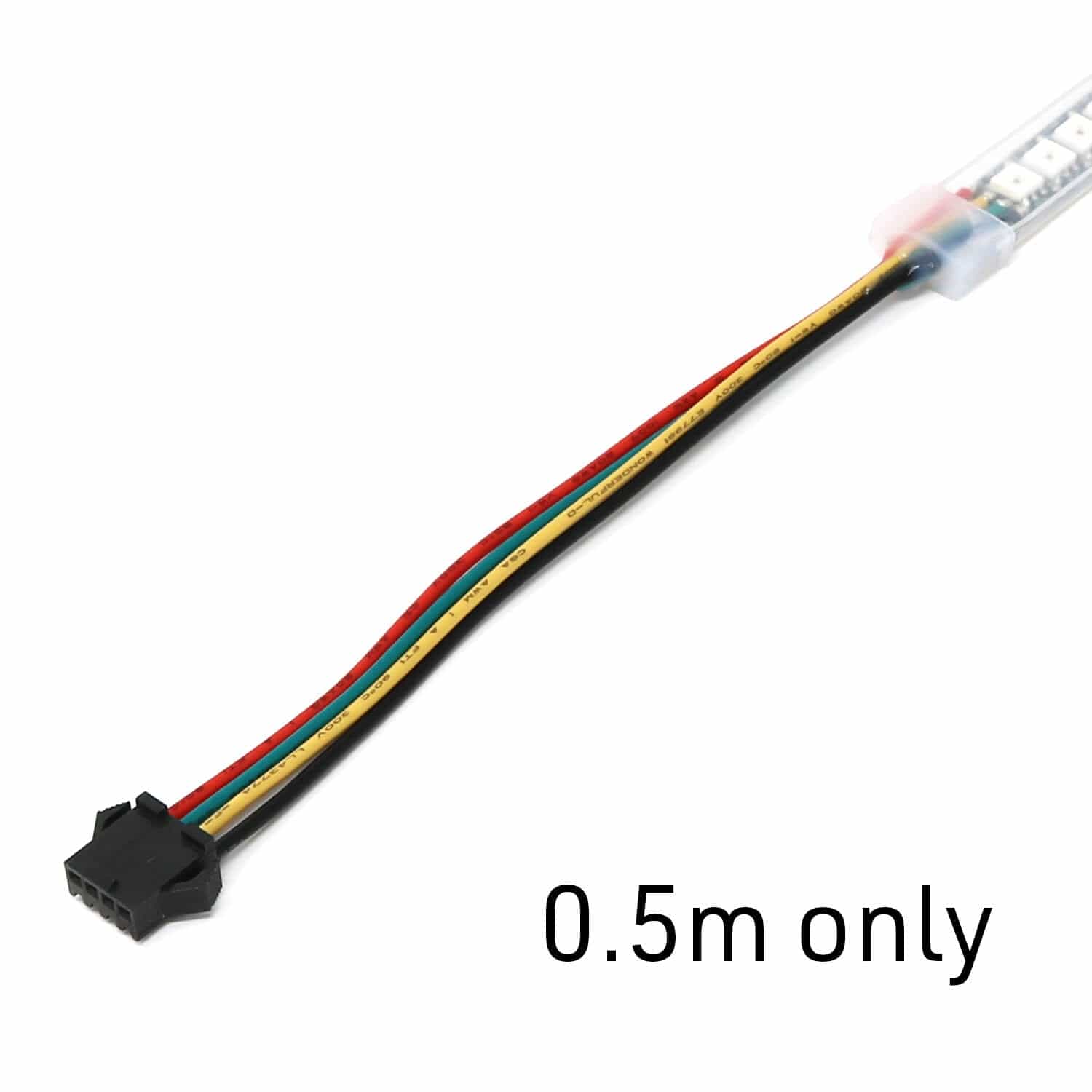 Flexible RGB LED Strip (DotStar/APA102/SK9822 Compatible) - 144 LED/Metre - The Pi Hut