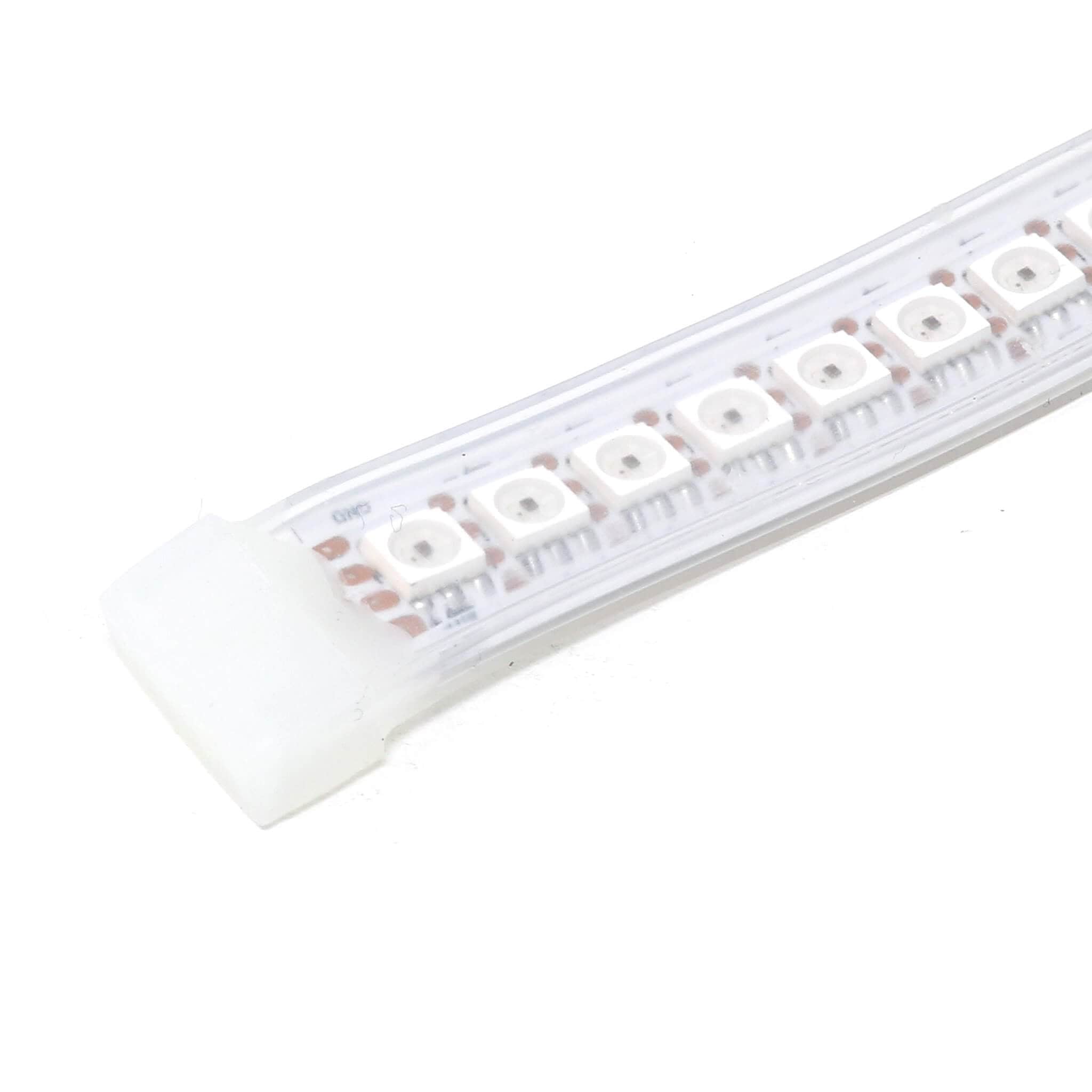 Flexible RGB LED Strip (DotStar/APA102/SK9822 Compatible) - 144 LED/Metre - The Pi Hut