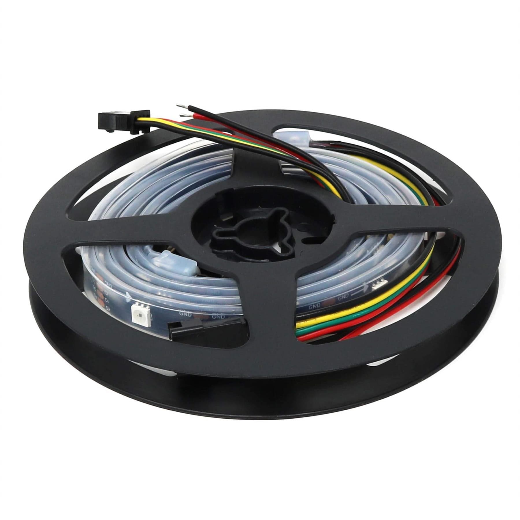 Flexible RGB LED Strip (DotStar/APA102/SK9822 Compatible) - 30 LED/Metre - The Pi Hut