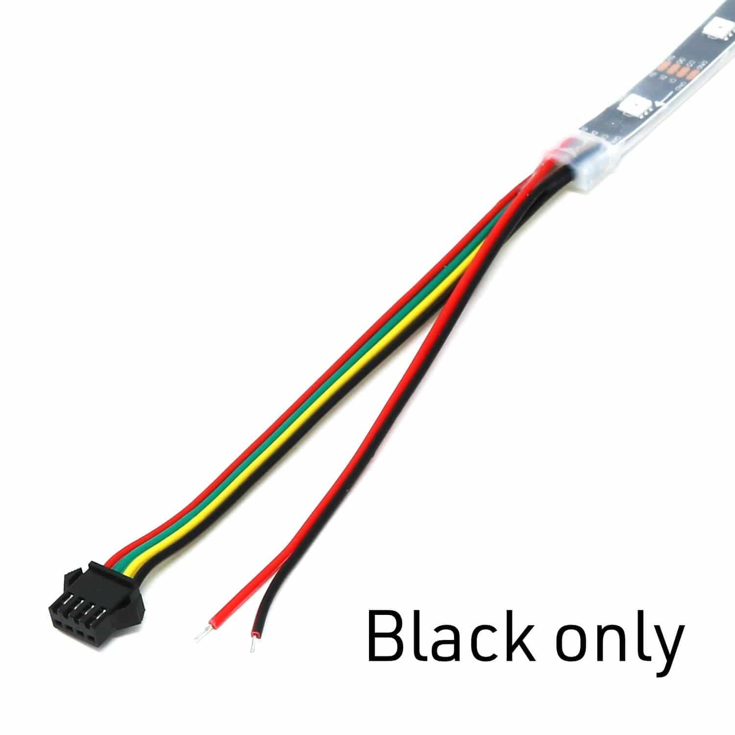 Flexible RGB LED Strip (DotStar/APA102/SK9822 Compatible) - 30 LED/Metre - The Pi Hut