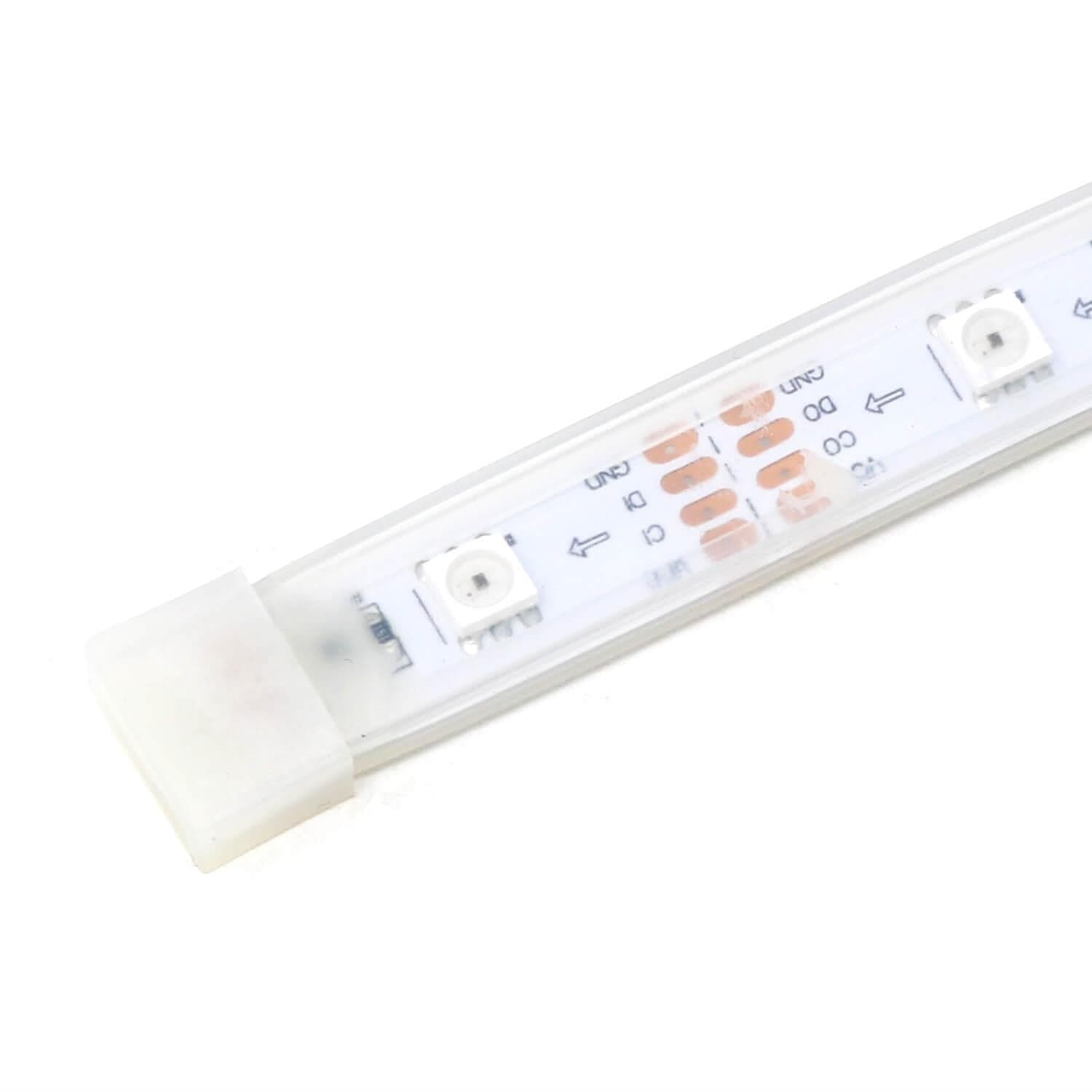 Flexible RGB LED Strip (DotStar/APA102/SK9822 Compatible) - 30 LED/Metre - The Pi Hut