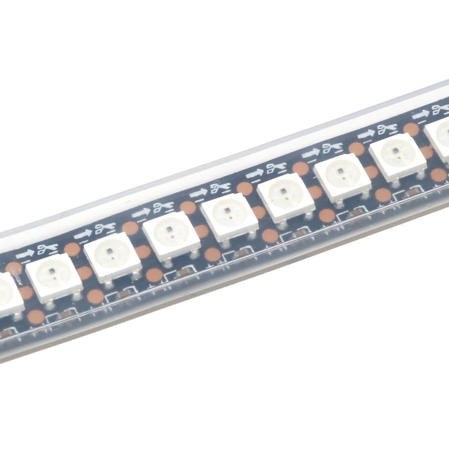 Flexible RGB LED Strip (NeoPixel/WS2812/SK6812 compatible) - 144 LED/Metre - The Pi Hut