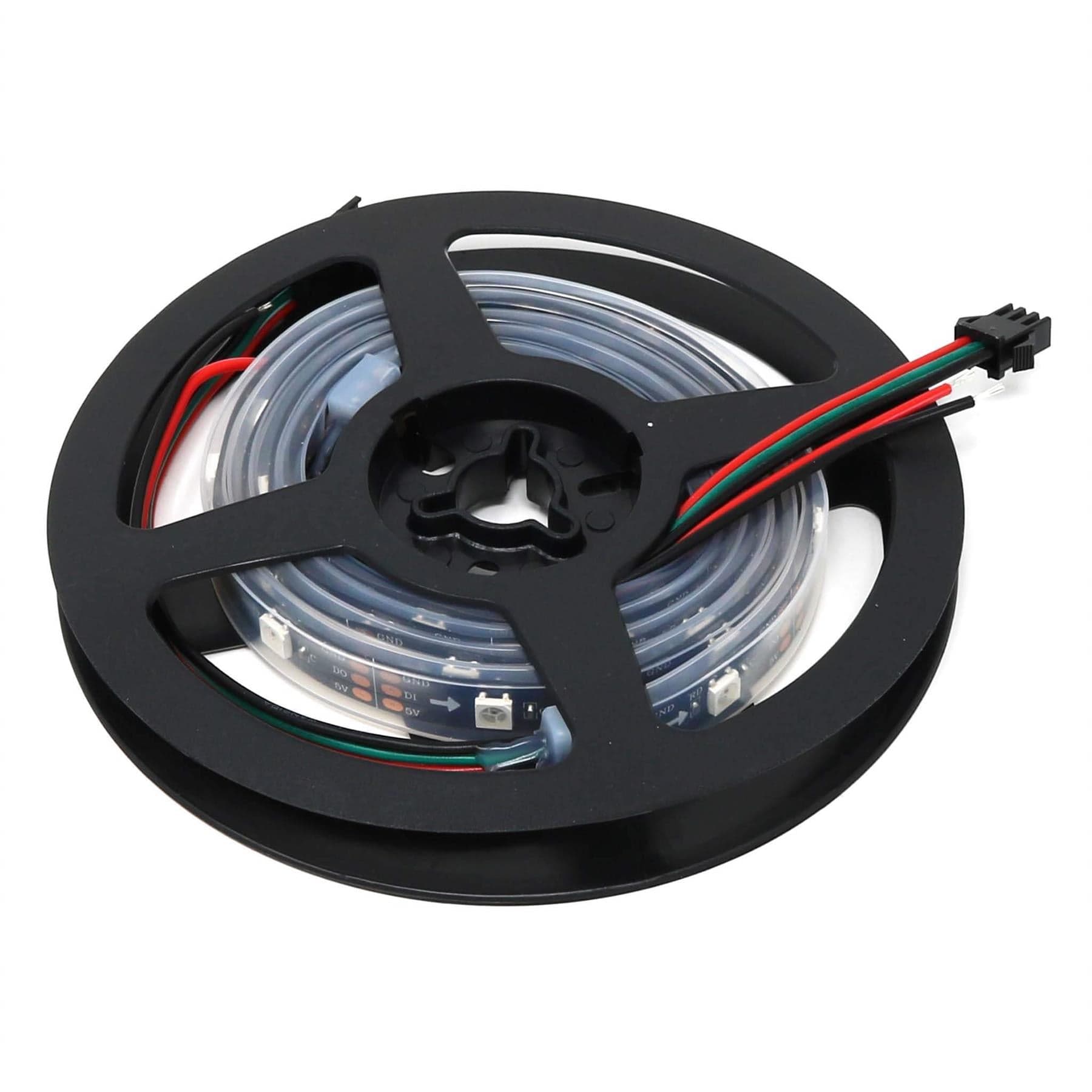 Flexible RGB LED Strip (NeoPixel/WS2812/SK6812 compatible) - 30 LED/Metre - The Pi Hut