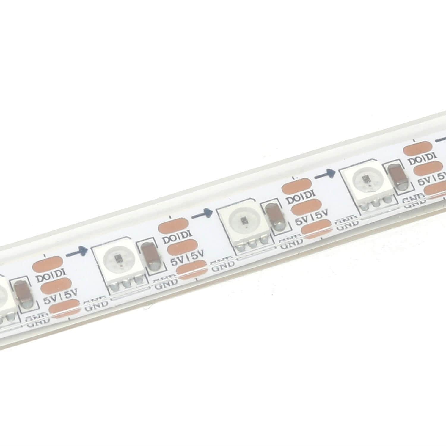 Flexible RGB LED Strip (NeoPixel/WS2812/SK6812 compatible) - 60 LED/Metre - The Pi Hut