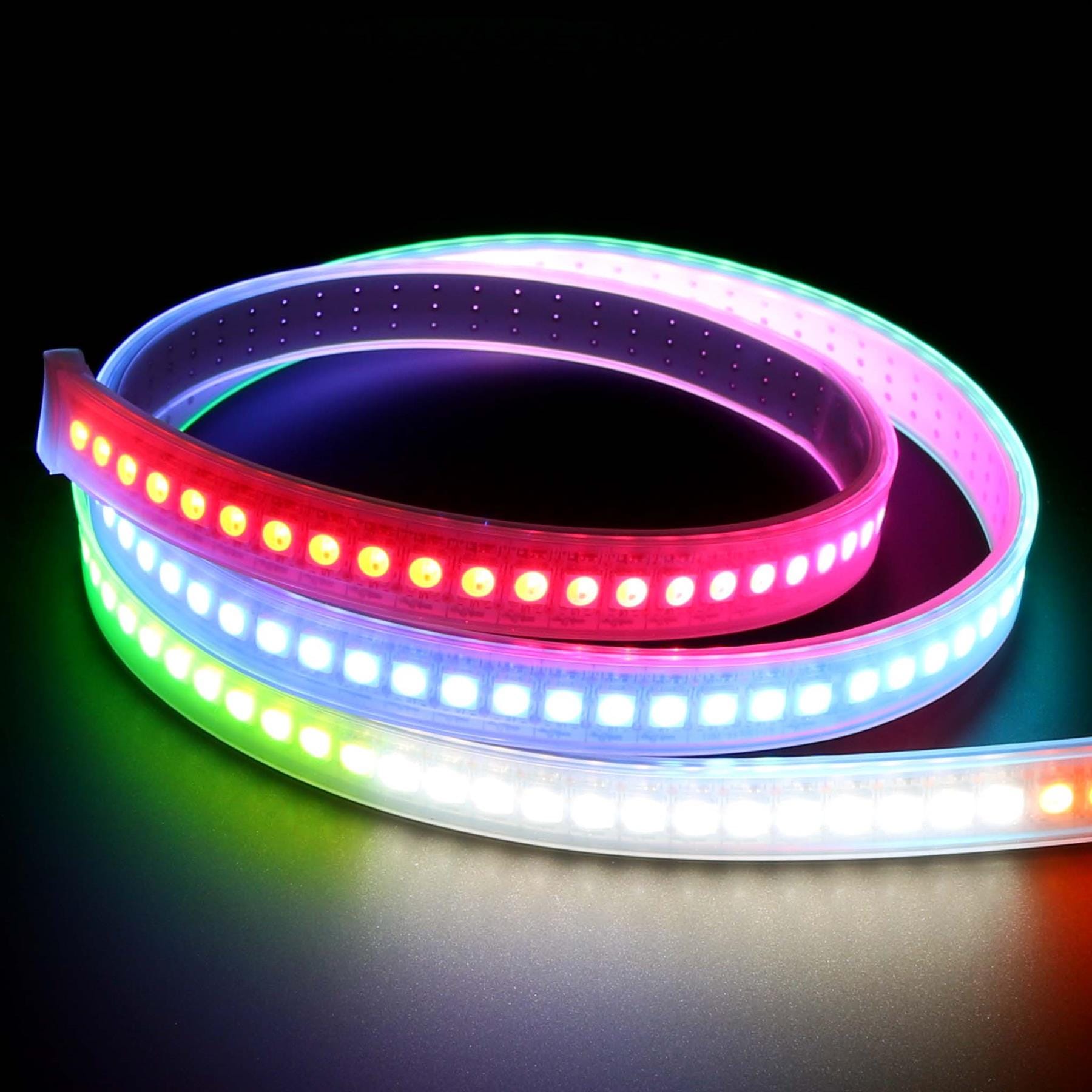 Flexible RGBW LED Strip (NeoPixel/WS2812/SK6812 compatible) - 144 LED/Metre - The Pi Hut