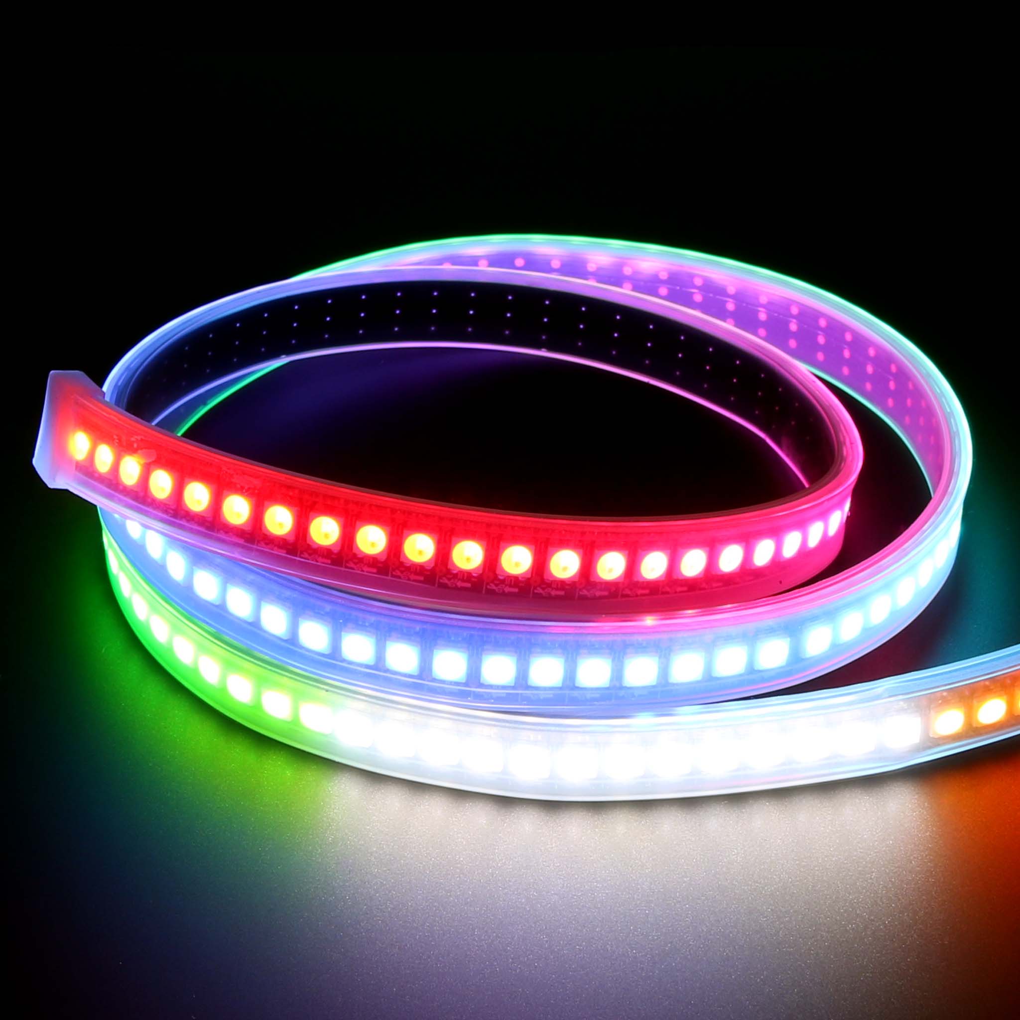 Flexible RGBW LED Strip (NeoPixel/WS2812/SK6812 compatible) - 144 LED/Metre - The Pi Hut