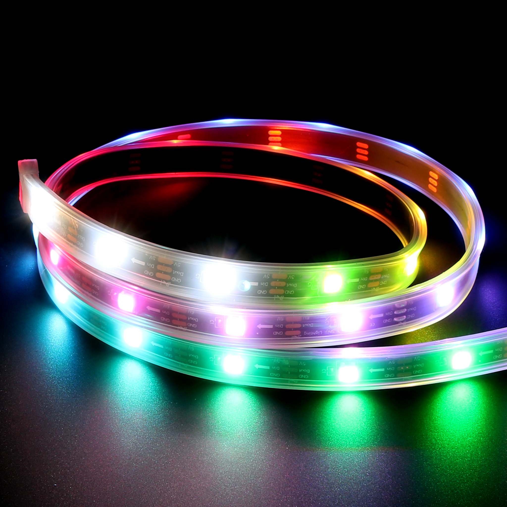 Flexible RGBW LED Strip (NeoPixel/WS2812/SK6812 compatible) - 30 LED/Metre - The Pi Hut