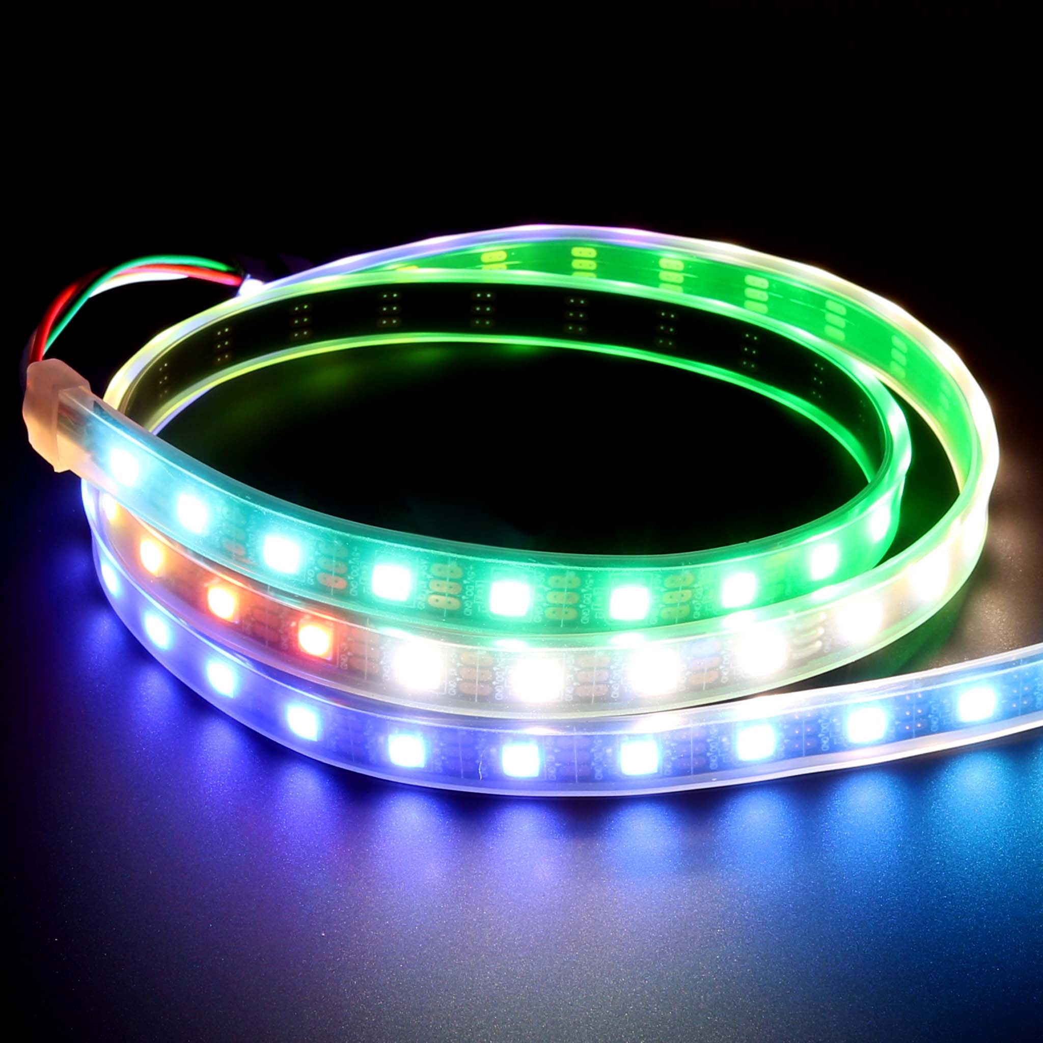 Flexible RGBW LED Strip (NeoPixel/WS2812/SK6812 compatible) - 60 LED/Metre - The Pi Hut