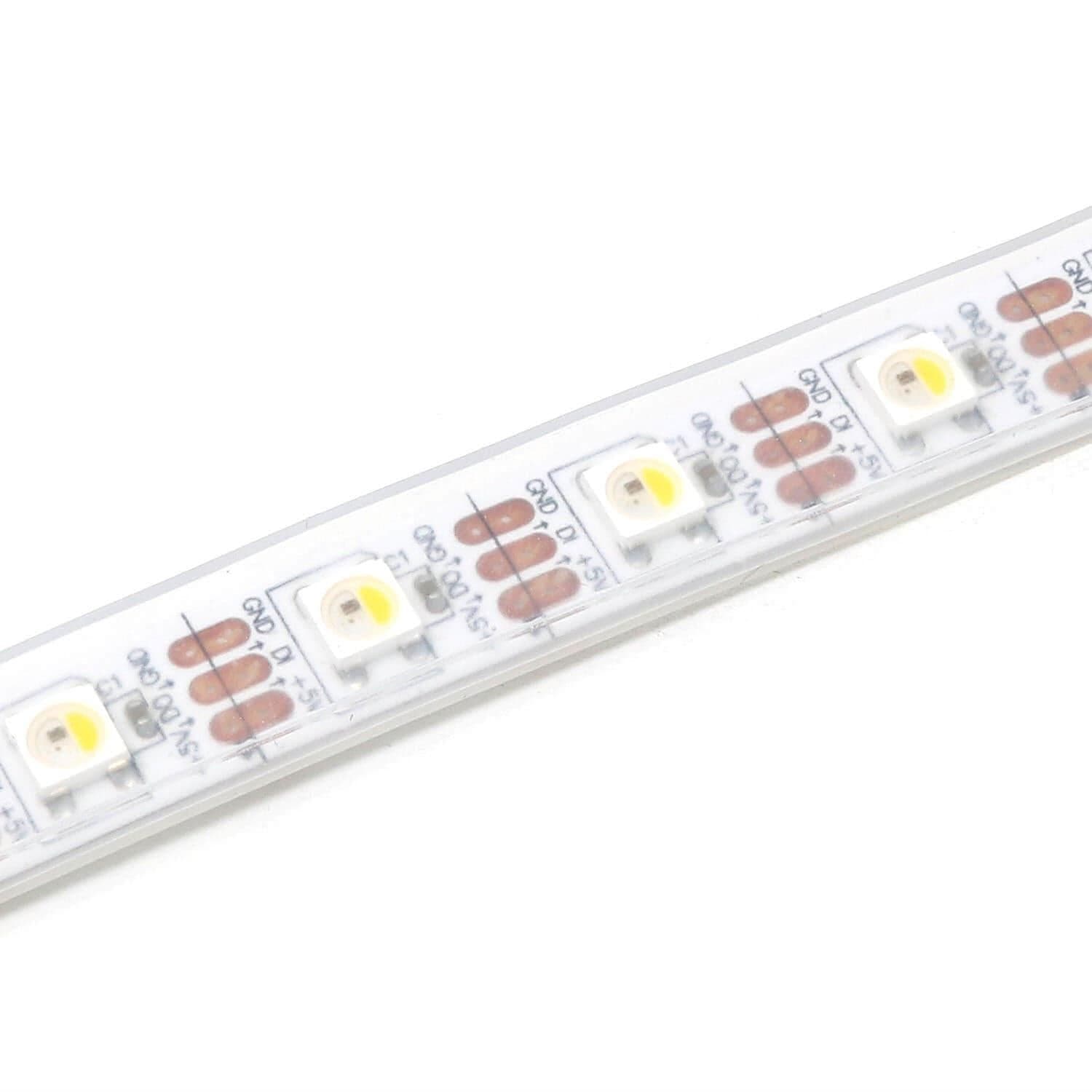 Flexible RGBW LED Strip (NeoPixel/WS2812/SK6812 compatible) - 60 LED/Metre - The Pi Hut