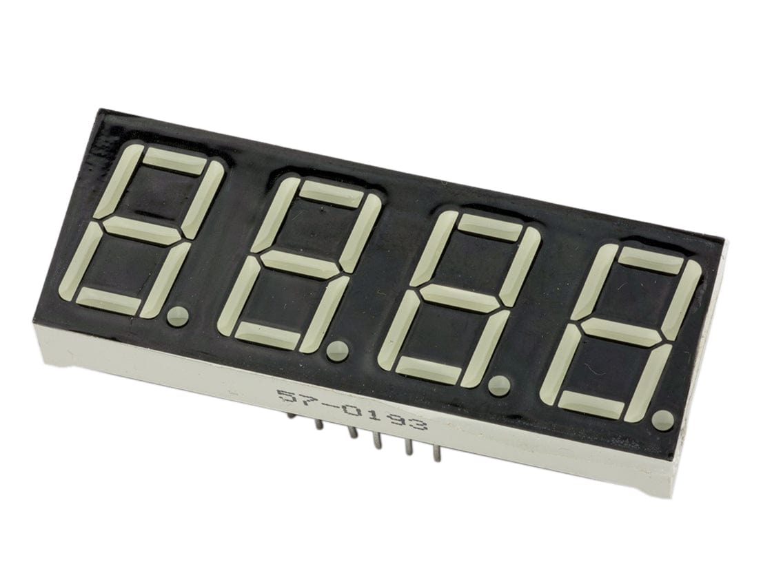 Four-Digit Seven-Segment Display - Red - The Pi Hut