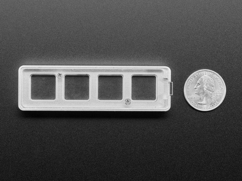 Four Key Silver Aluminum Keypad Shell Enclosure (MX Compatible Switches ...