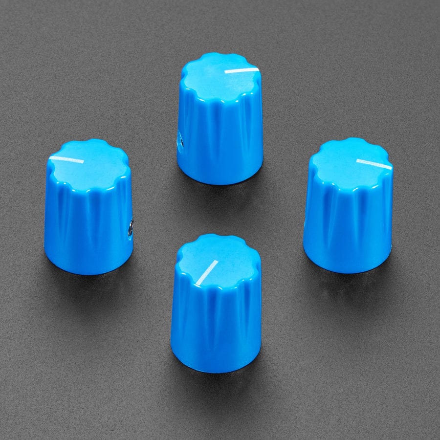 Blue Micro Potentiometer Knob - 4 pack - The Pi Hut