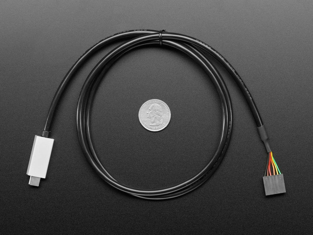 FTDI Serial TTL-232 USB Type C Cable - 3V Power and Logic - The Pi Hut