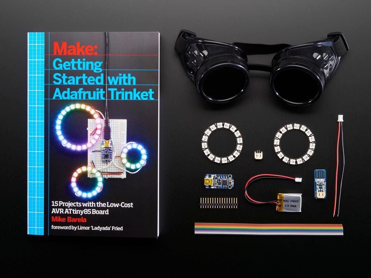 Getting Started with Trinket Book + NeoPixel Goggles Pack - The Pi Hut