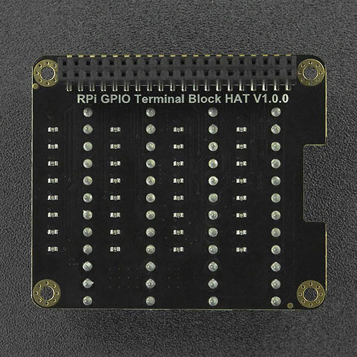 Arduino Hat Terminal GPIO Terminal Block HAT with LED indicators - The Pi Hut