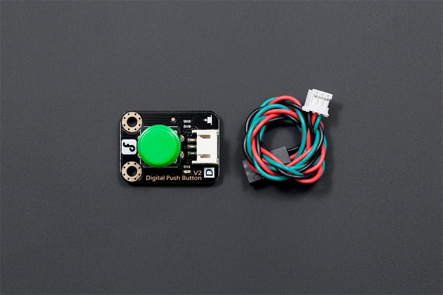 Gravity: Digital Push Button (Green) [Discontinued] - The Pi Hut