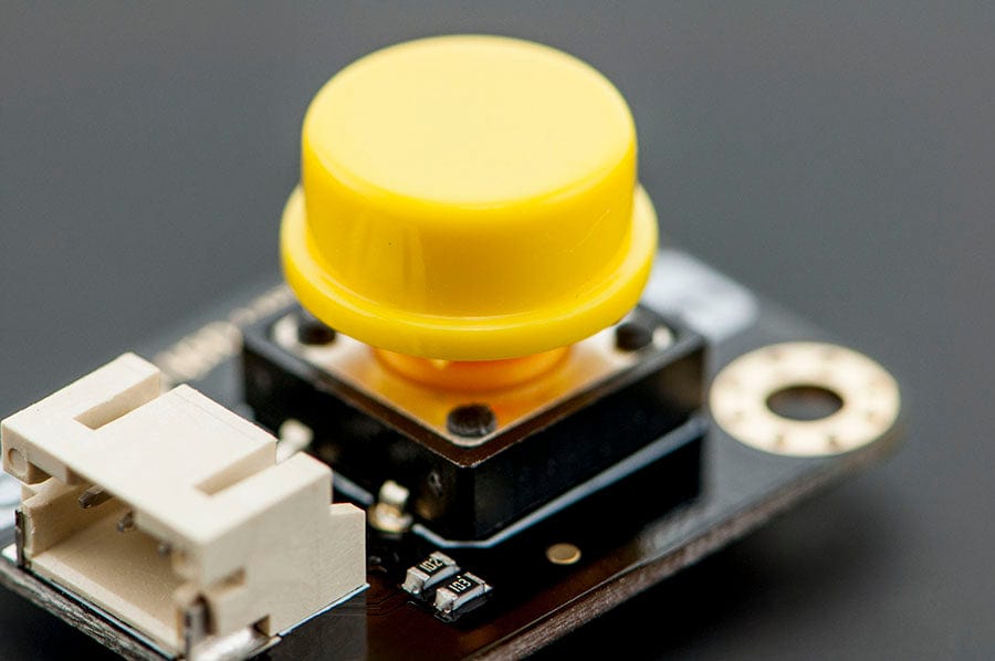 Gravity: Digital Push Button (Yellow) - The Pi Hut