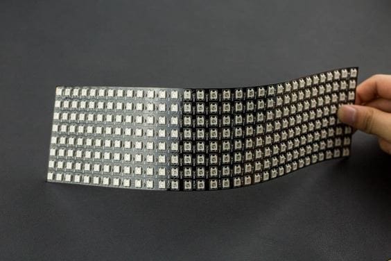 Gravity: Flexible 8x32 RGB LED Matrix - The Pi Hut