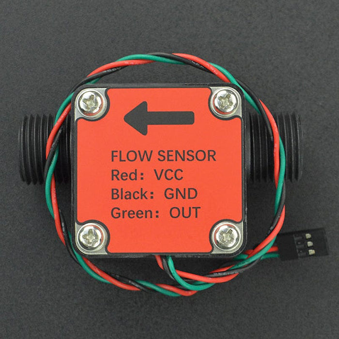 Water Flow Sensor R Gravity: Liquid Flow Sensor (G1/2) - The Pi Hut