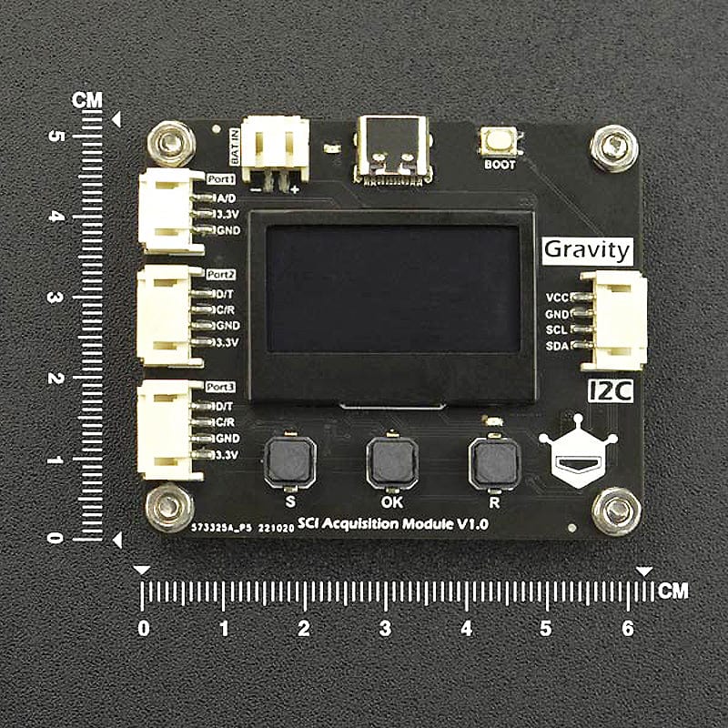 Gravity: SCI DAQ Module with Screen (I2C) - The Pi Hut