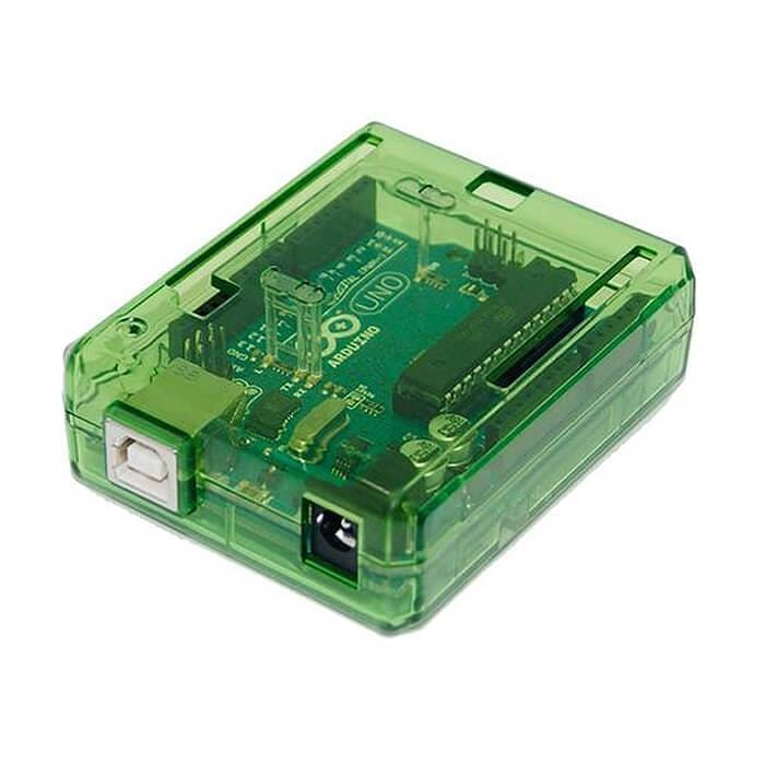 Green Protective case for Arduino Uno - The Pi Hut