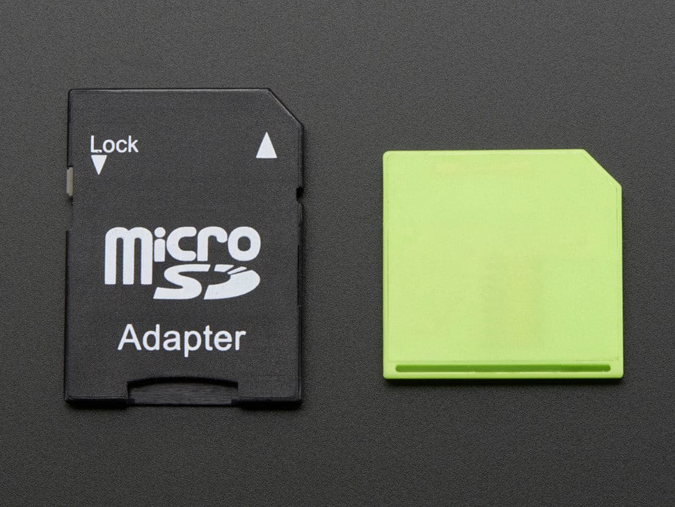 Green Shortening microSD adapter for Raspberry Pi & Macbooks - The Pi Hut