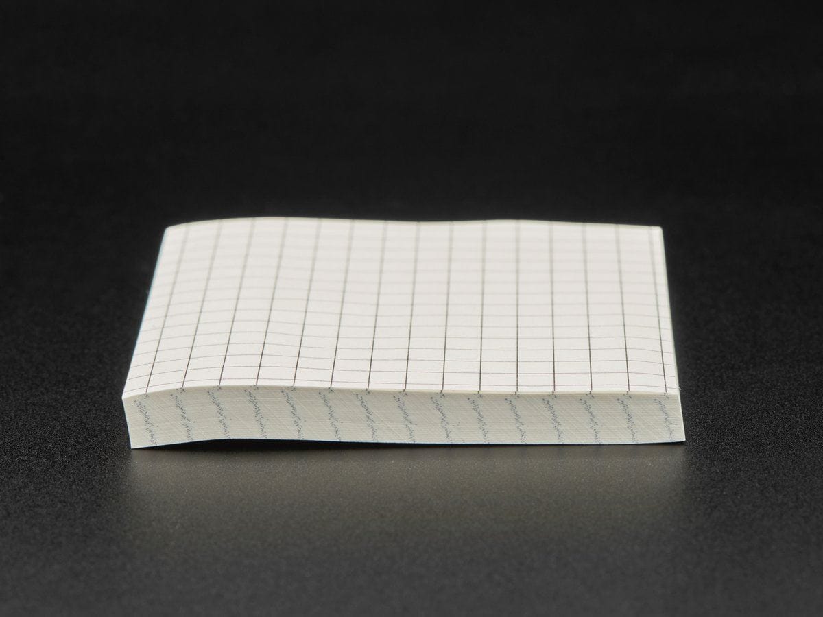 Gridded Sticky Notepad - 80 Sheets - 3" / 75mm Square - The Pi Hut