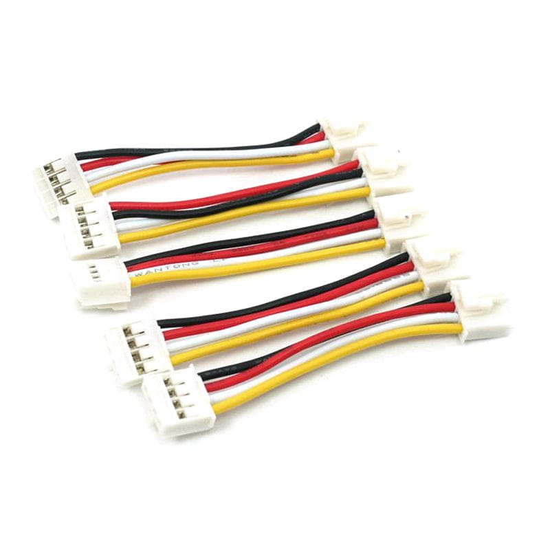 Universal 4pin Grove - Universal 4-Pin Buckled 5cm Cable (5 Pack) - The Pi Hut