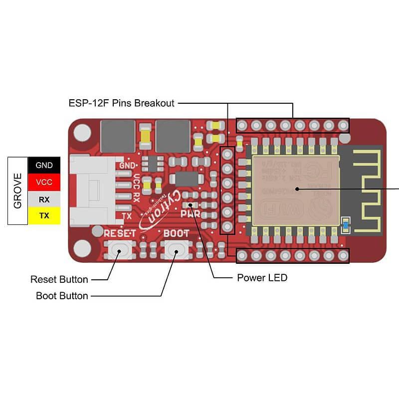 Grove WiFi 8266 - IoT for micro:bit, Pico & More - The Pi Hut