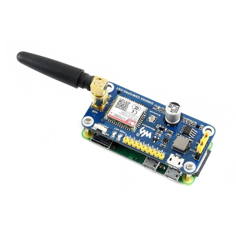 GSM, GPRS and Bluetooth HAT for Raspberry Pi - The Pi Hut