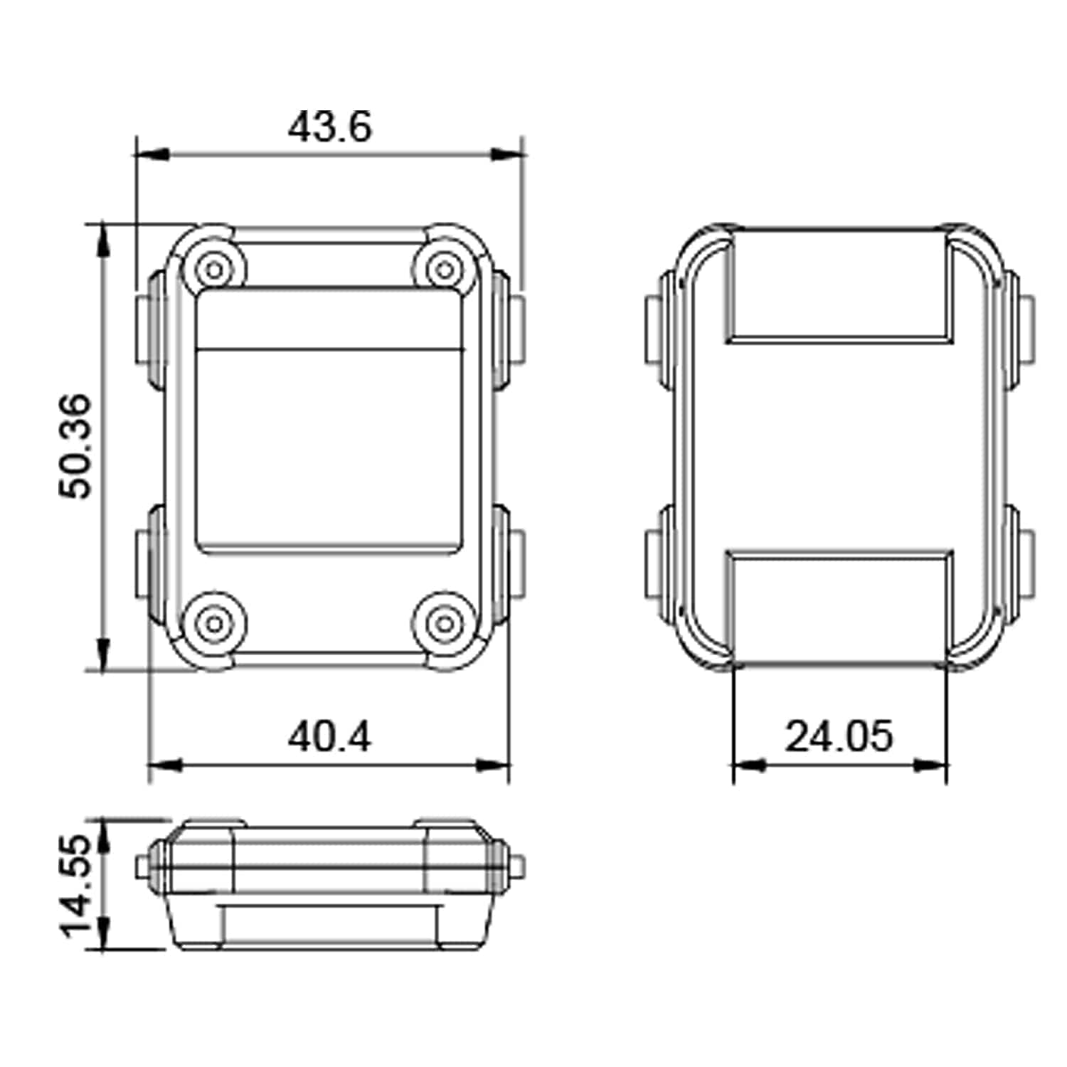 Gunmetal Almadilonium Case for Watchy - The Pi Hut