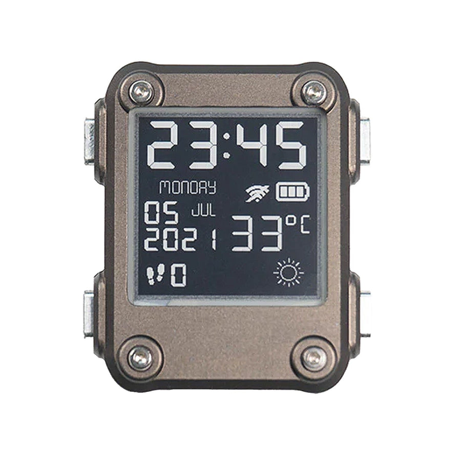 Gunmetal Almadilonium Case for Watchy The Pi Hut