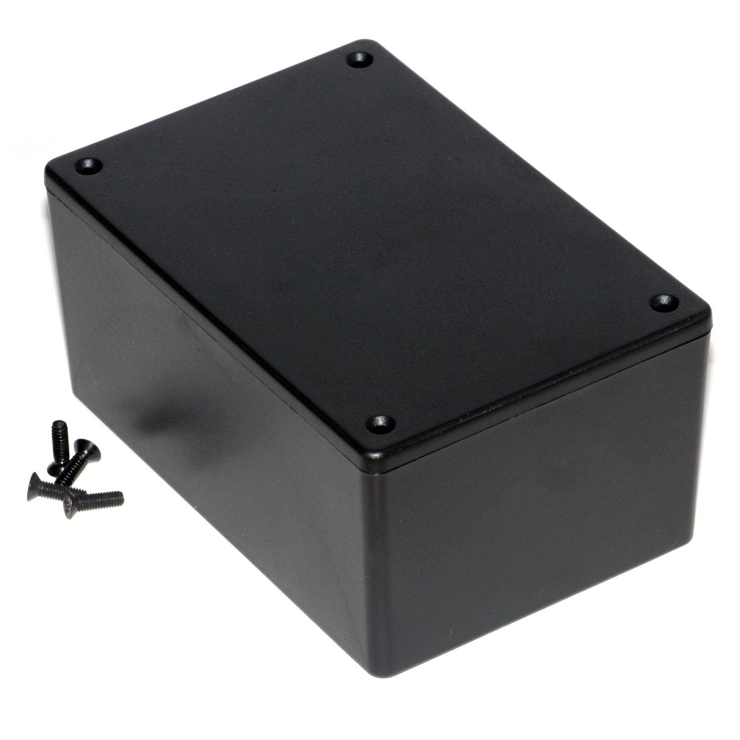 Hammond 123x83x59mm ABS Multi-Purpose Enclosure (1591XXTBK) - The Pi Hut