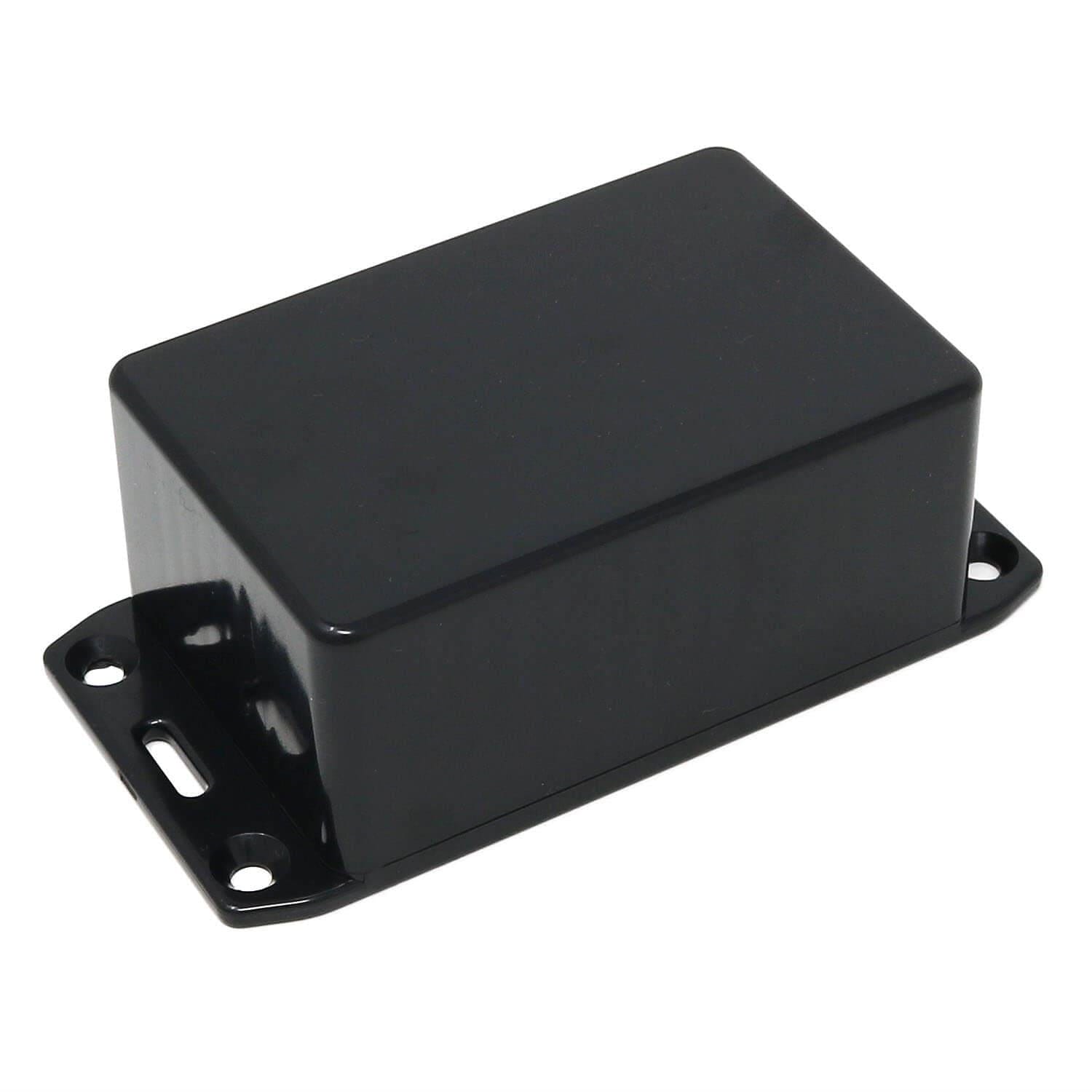 Hammond 85mm x 56mm x 39mm ABS Multi-Purpose Flanged Enclosure (1591LFLBK) - The Pi Hut