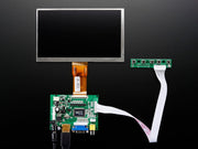 HDMI 4 Pi: 7" Display no Touchscreen 1024x600- HDMI/VGA/NTSC/PAL - The Pi Hut