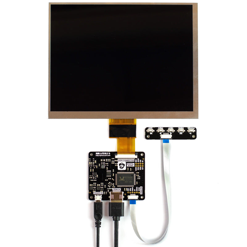 HDMI 8" IPS LCD Screen Kit (1024x768) - The Pi Hut