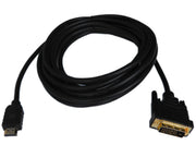 HDMI to DVI-D Cable 5m (Gold Plated) - The Pi Hut