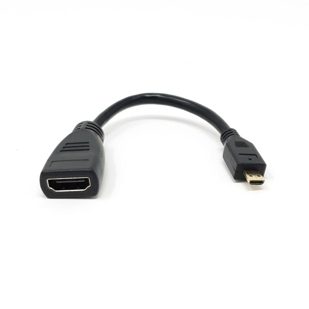 HDMI to Micro-HDMI adapter cable (160mm) - The Pi Hut