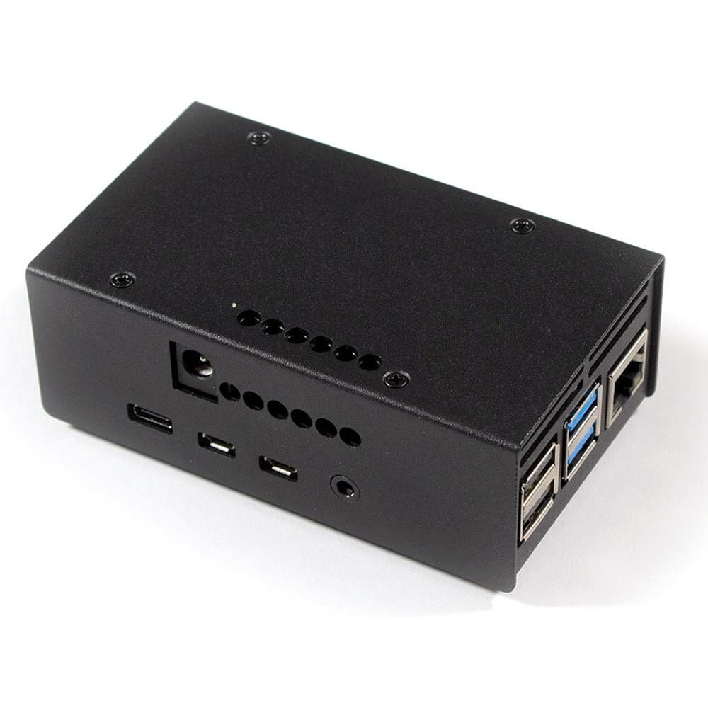 HiFiBerry AMP2 Raspberry Pi 4 Steel Case - Black - The Pi Hut