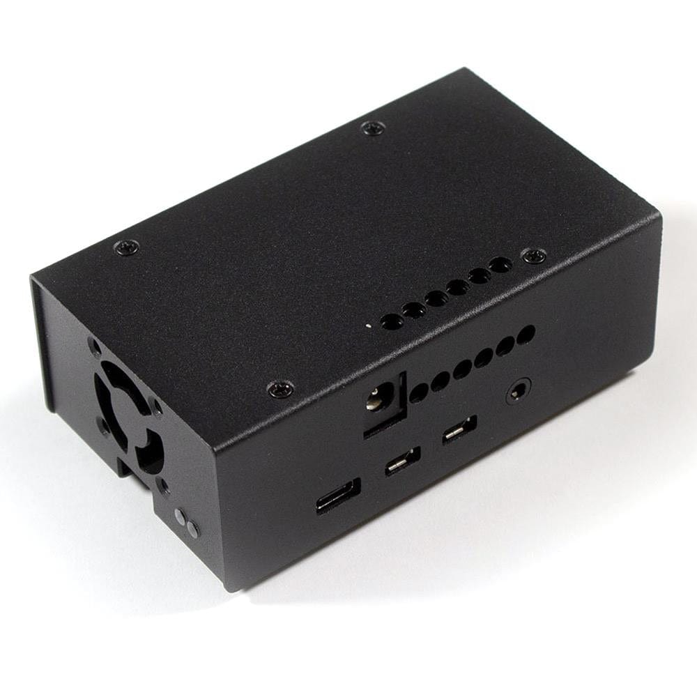 HiFiBerry AMP2 Raspberry Pi 4 Steel Case - Black - The Pi Hut