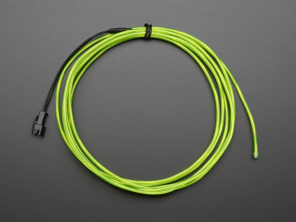 High Brightness Green Electroluminescent (EL) Wire - 2.5 meters - The Pi Hut