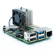 High Performance Cooler with PWM Fan for Raspberry Pi 4 - The Pi Hut