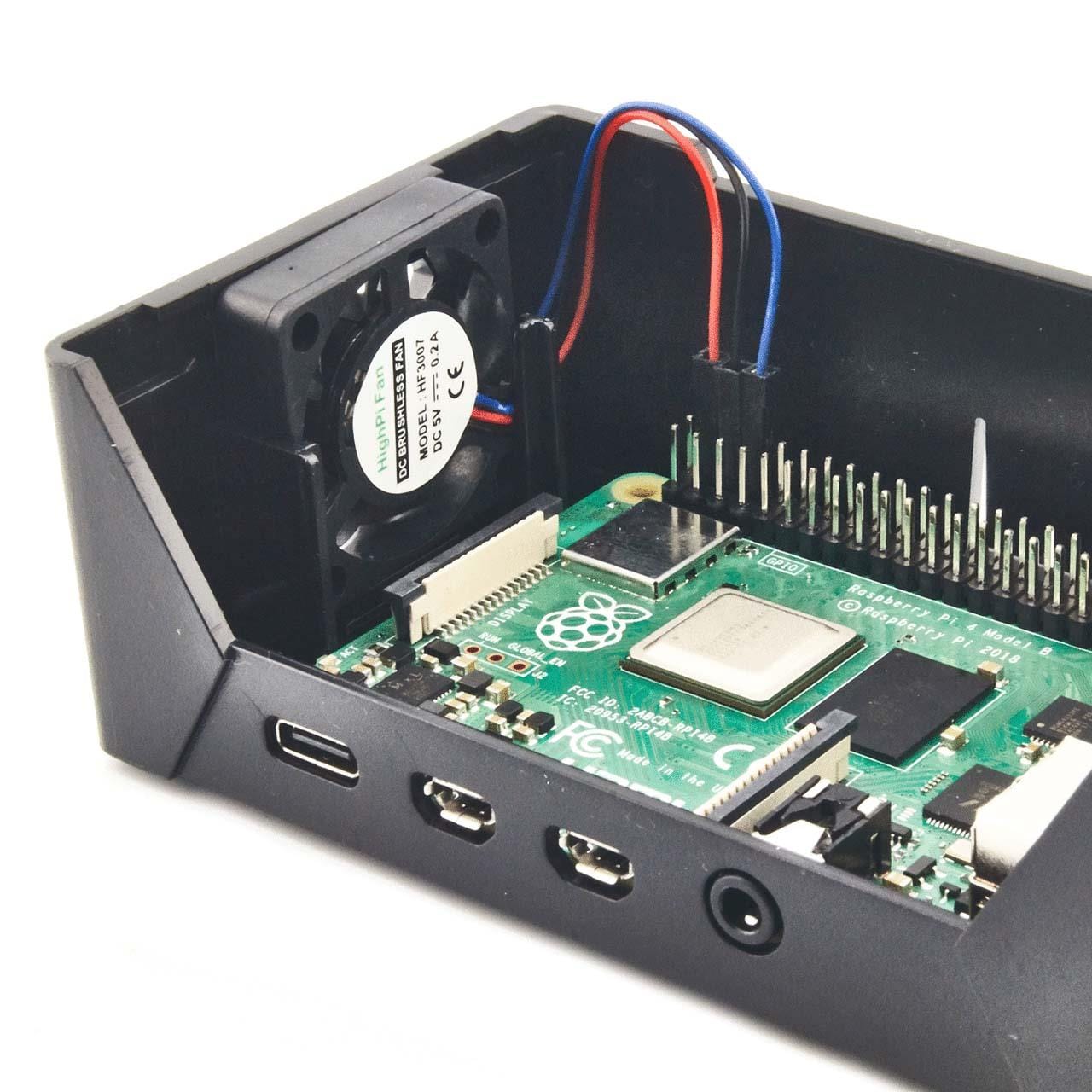 HighPi Pro Case with Universal Port for Raspberry Pi 4 - The Pi Hut