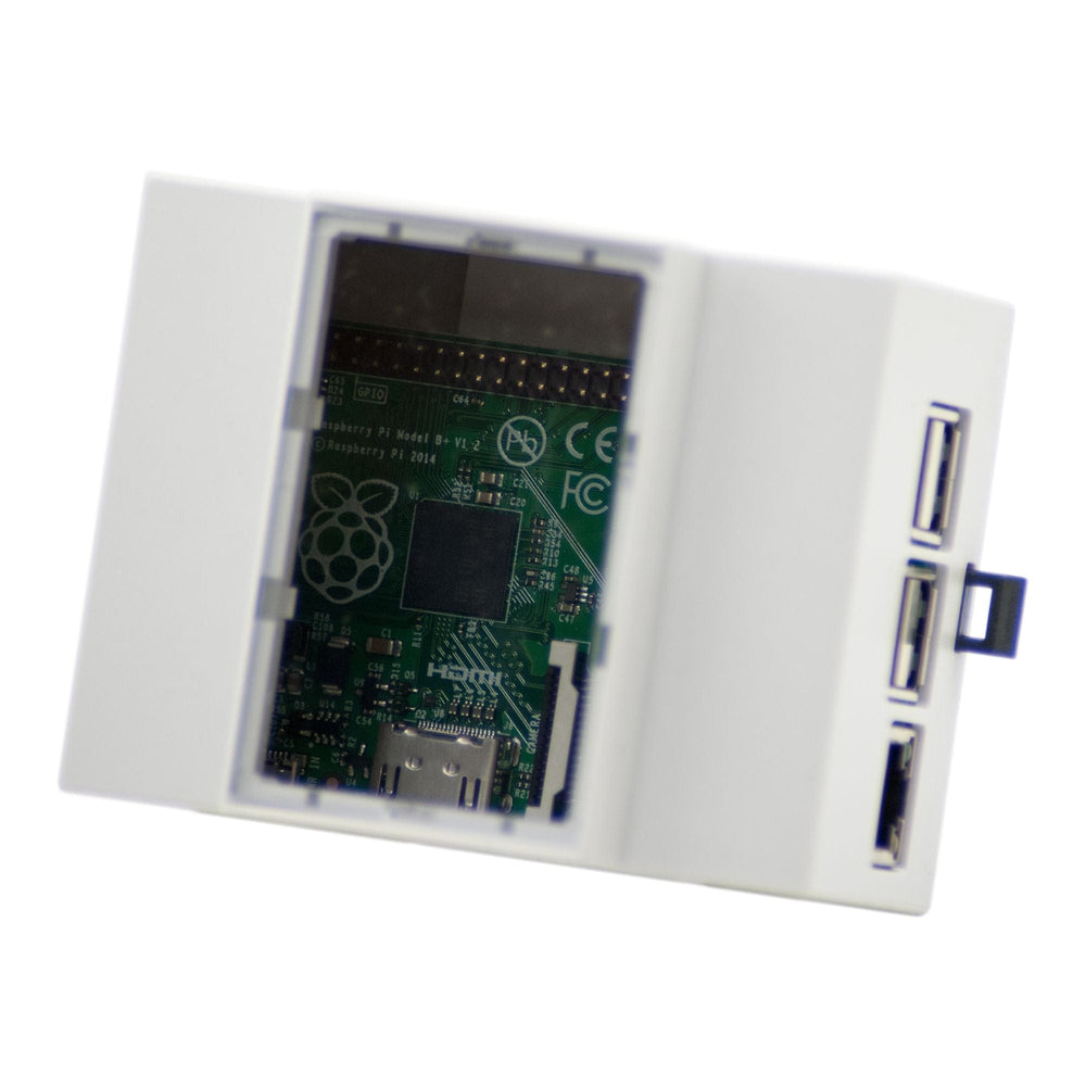 Hitaltech - Raspberry Pi 3 DIN Rail Case (4M Modulbox) - The Pi Hut